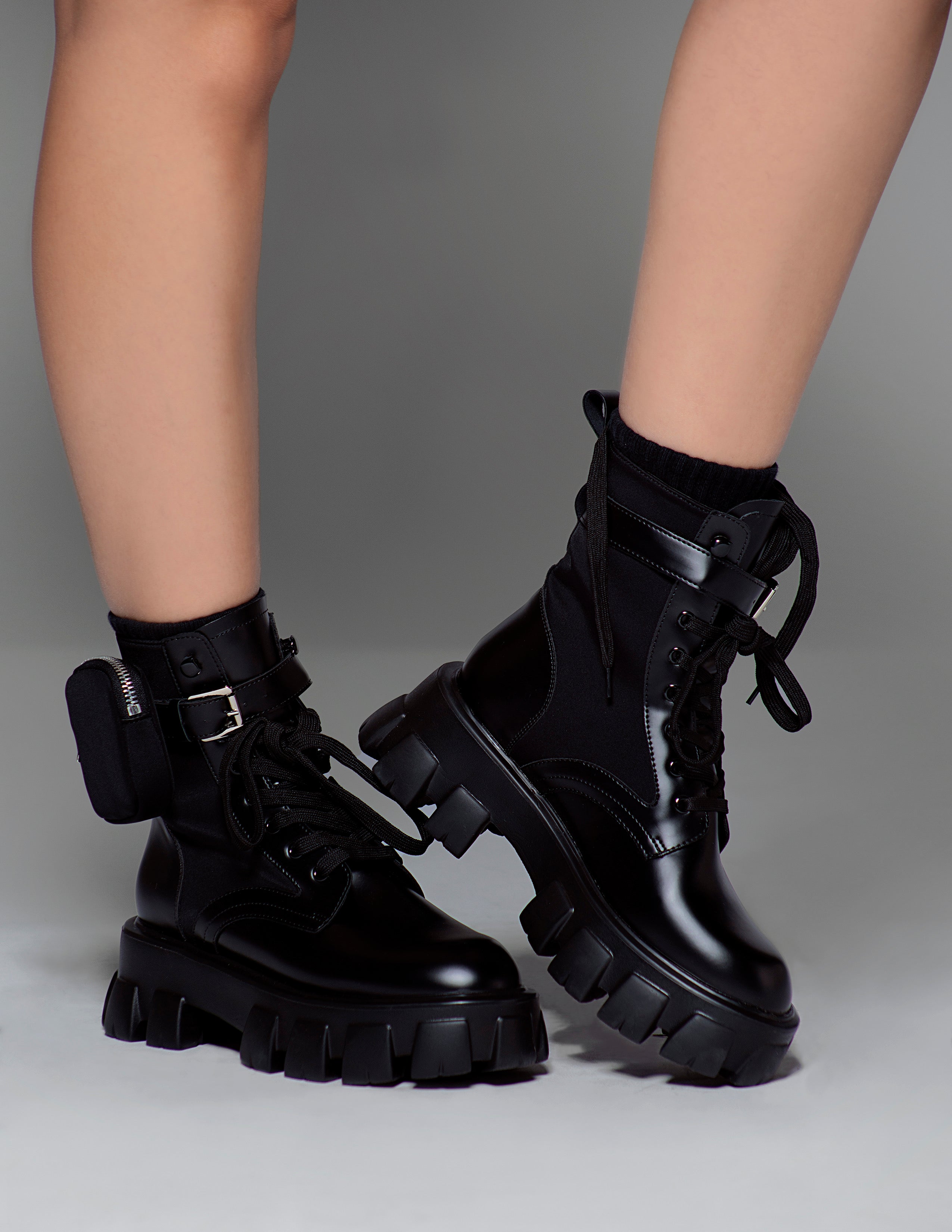 Leather Combat Boots