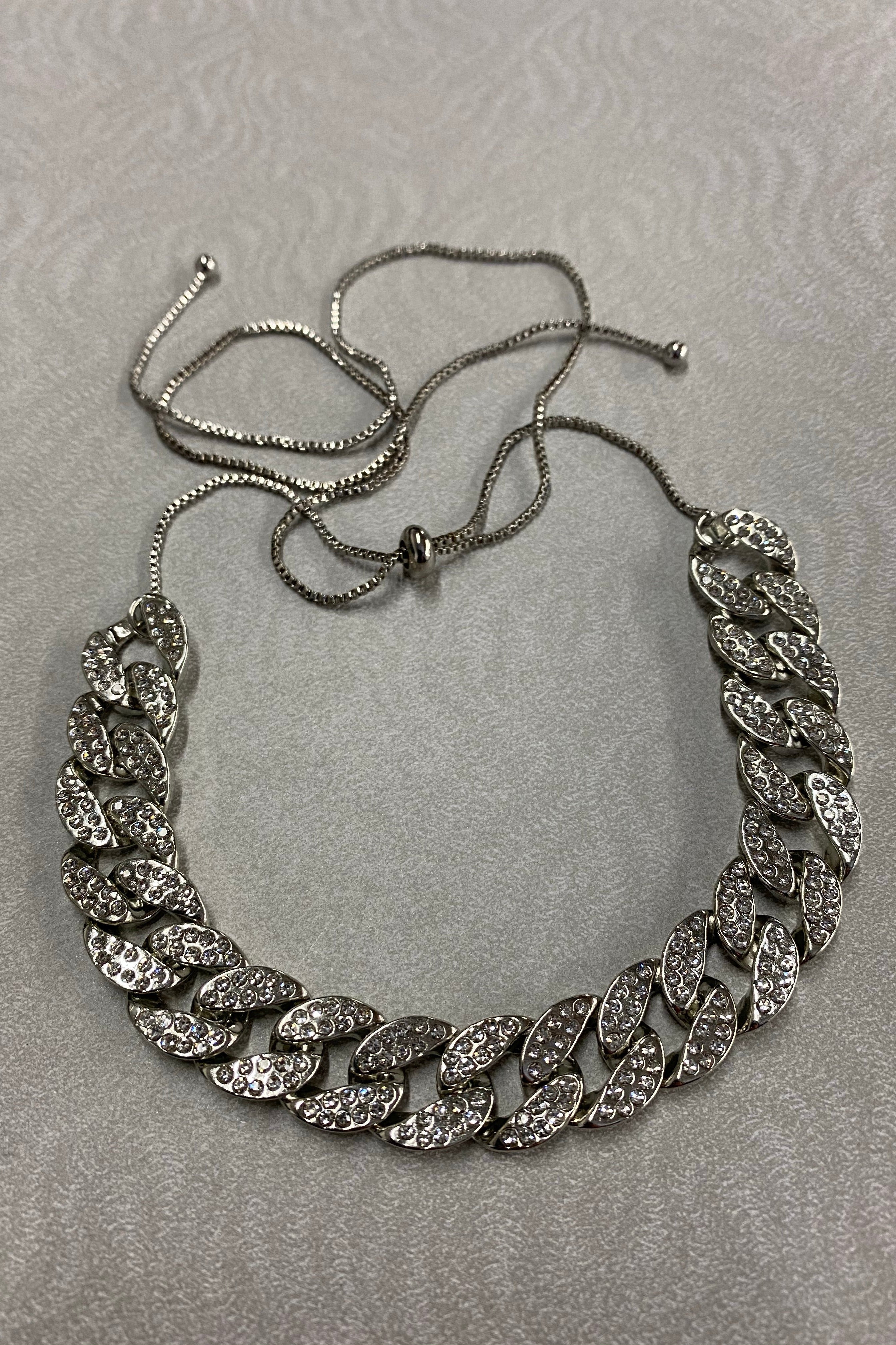 Adjustable Stone Cuban Necklace