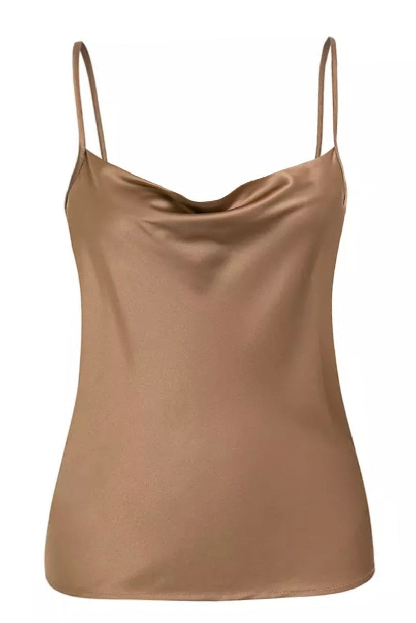 Satin Draped Cami
