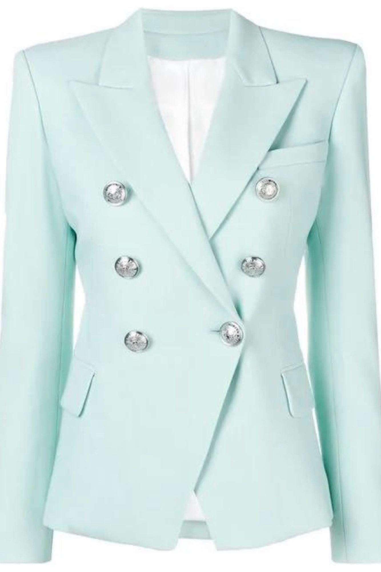 Silver Button Blazer - 7 Colors