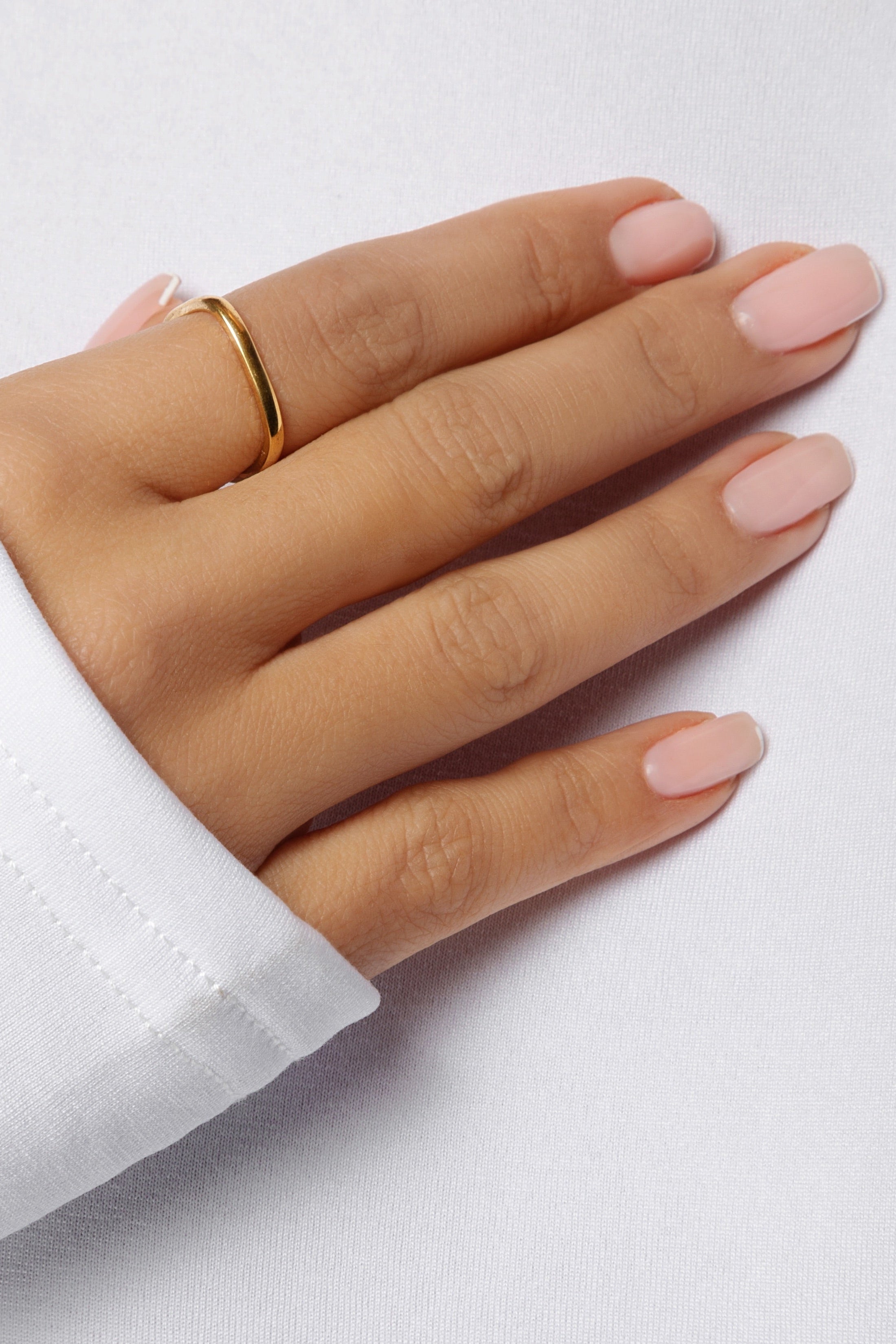 Square Stacker Ring with Stone